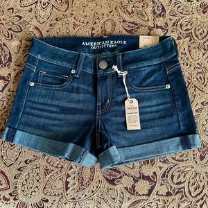 American Eagle Outfitters Dark Blue Jean Shorts